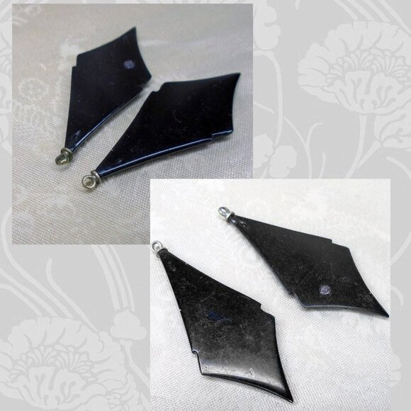 Vintage Earrings Components Pieces 20s & 30s - Picture 3 of 14